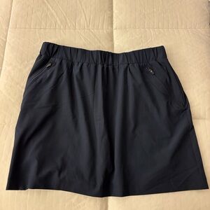 LOFT Lou & Grey Navy Blue Skort Skirt Sz M